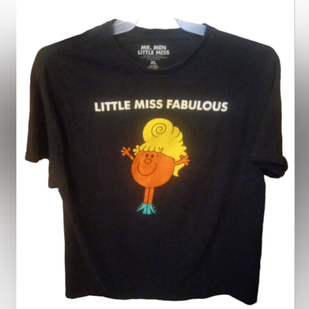 Womens Little Miss Fabulous Black T-shirt SIZE XL